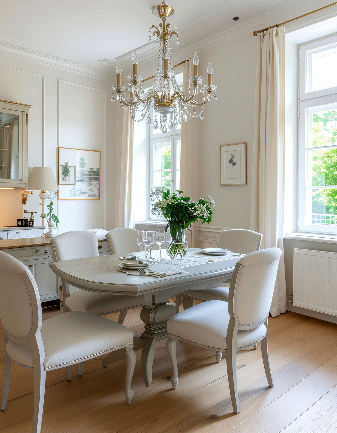 Swedish Gustavian Dining Room - 30 European dining room ideas