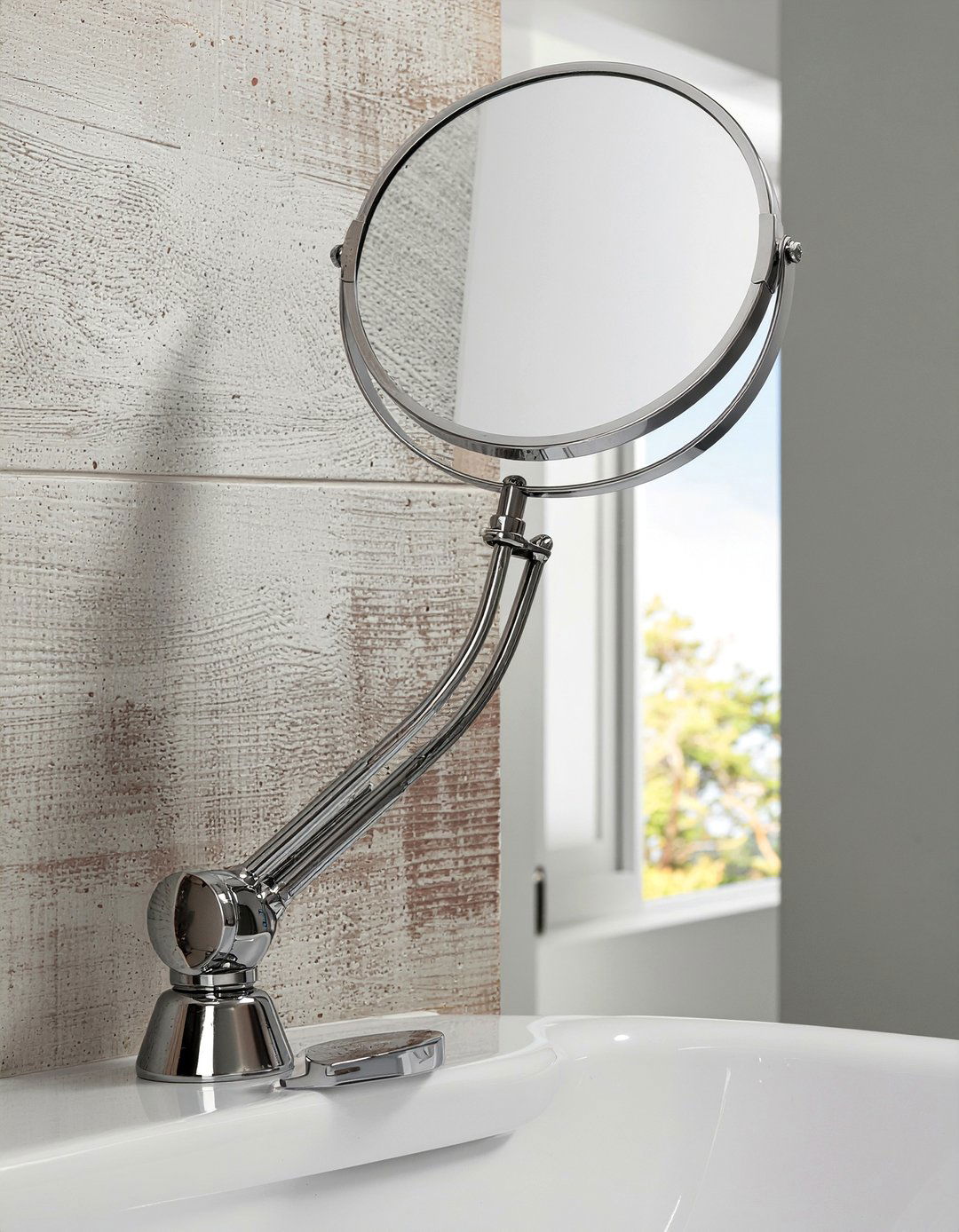 Swing Arm Magnifying Mirror - 30 magnifying mirror bathroom ideas
