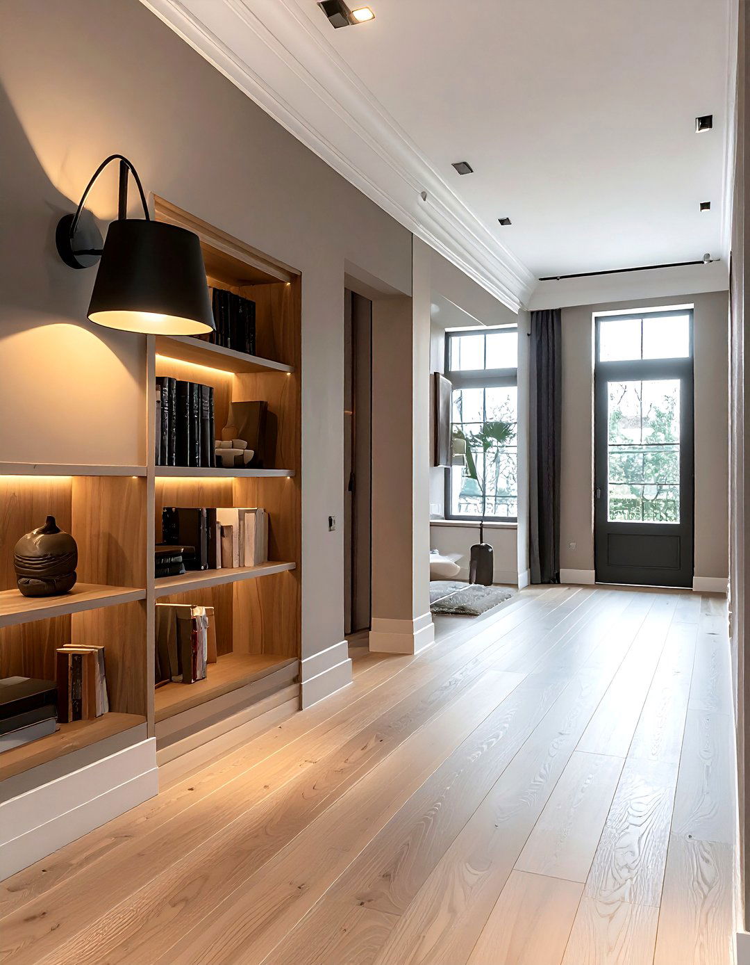 Swing Arm Sconce - 30 hallway lighting ideas