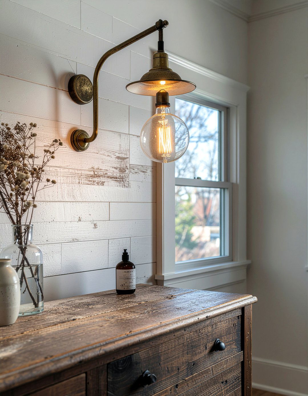 Swing Arm Sconce - 30 bathroom lighting ideas