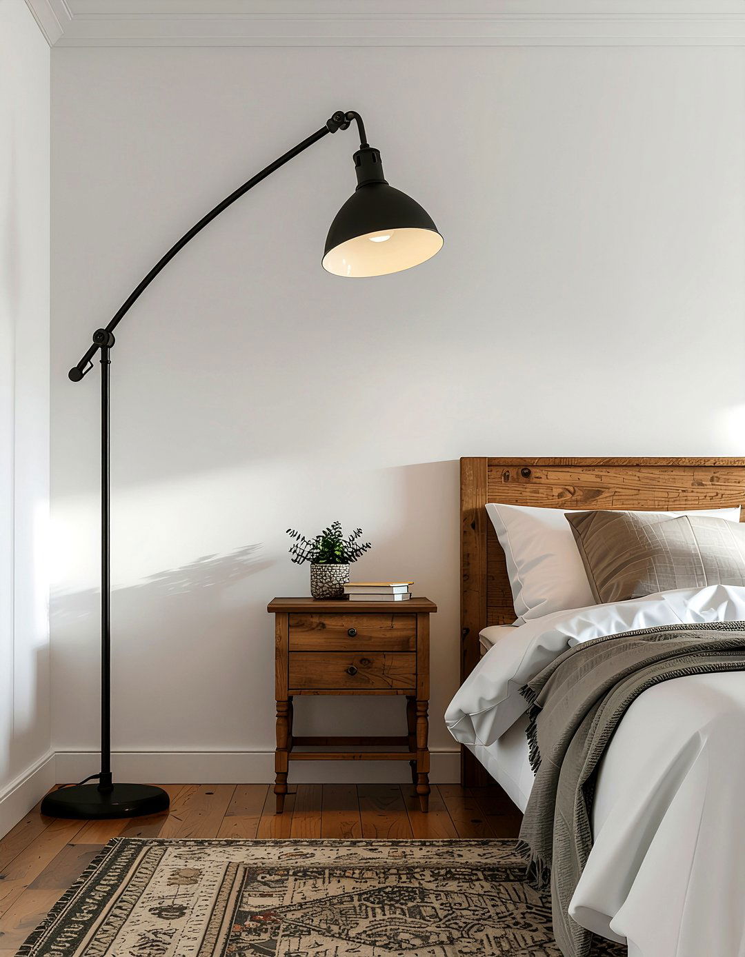Swing arm floor lamp - 30 floor lamp ideas