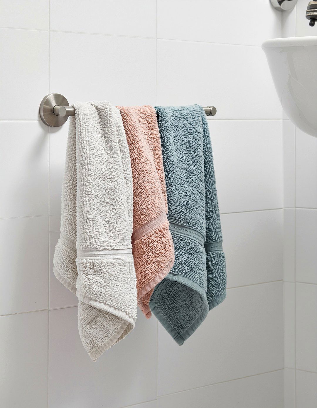 Swing arm towel bar - 30 bathroom towel bar ideas