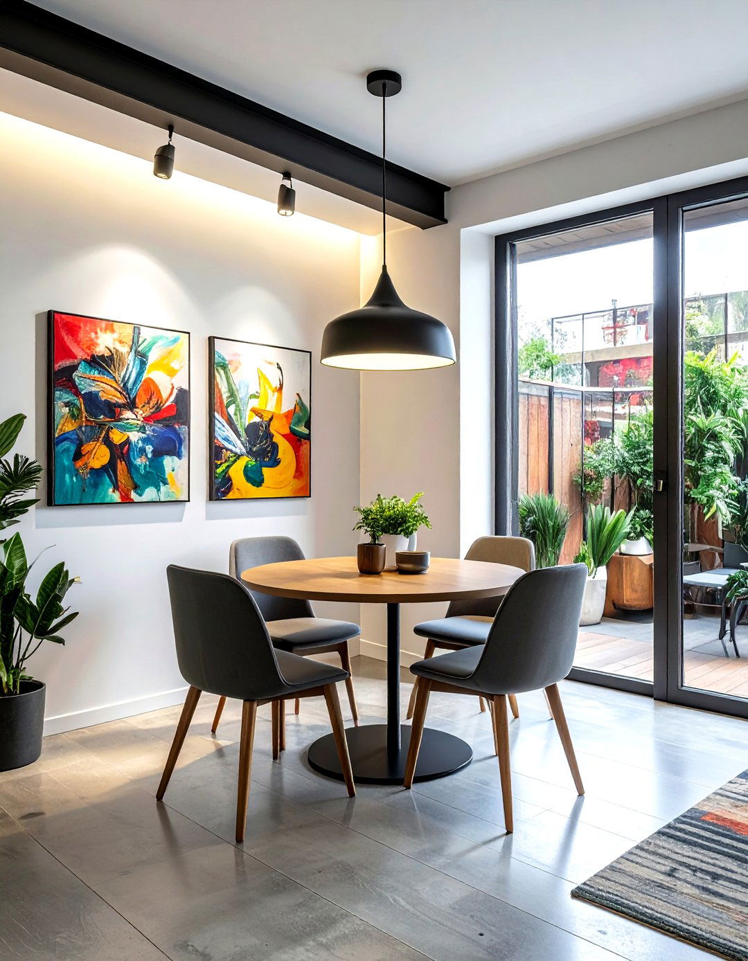 Swing arm wall lamp for dining room - 30 dining room accent lighting ideas