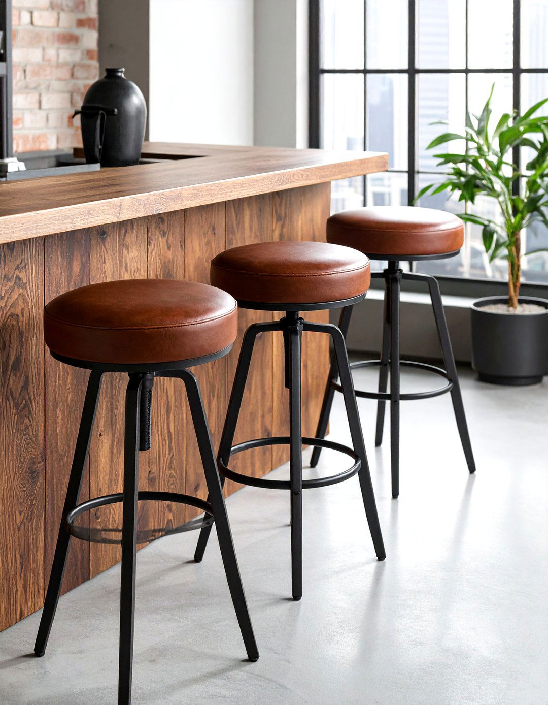 Swivel bar stool - 30 kitchen furniture settings