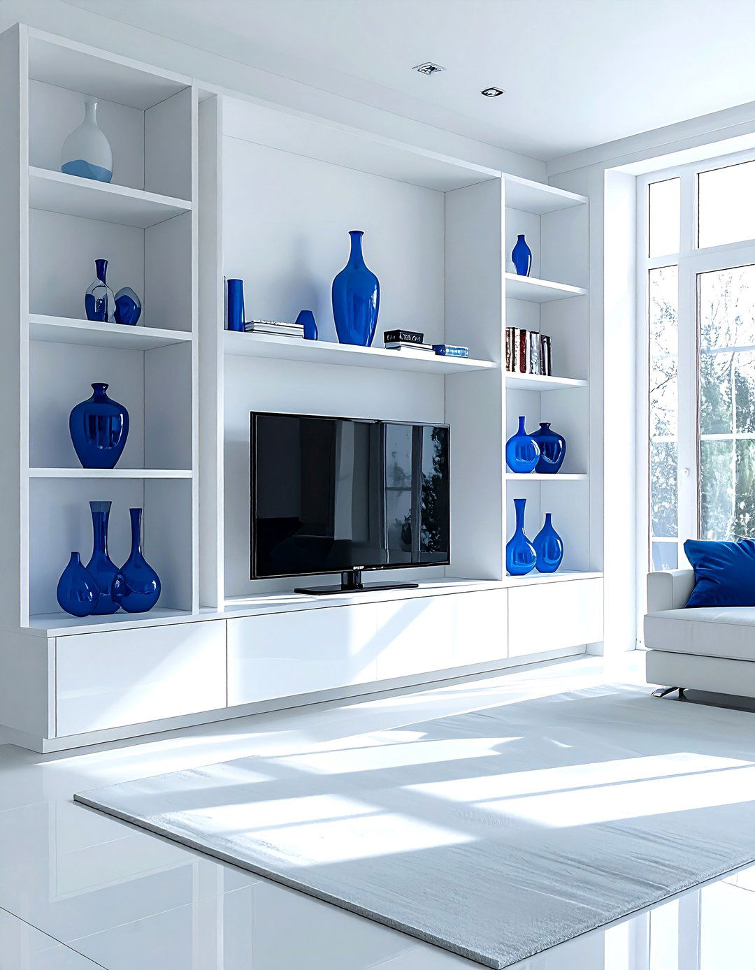 Symmetric Tv Shelving - 30 living room tv ideas