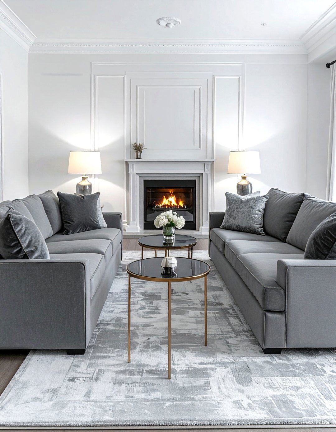 Symmetric living room furniture placement - 30 living room furniture placement