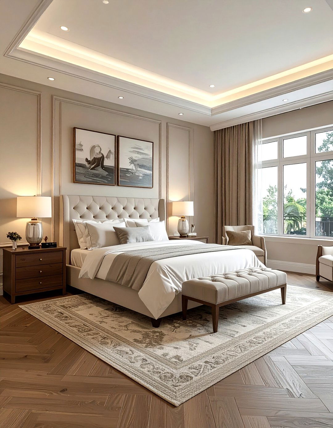 Symmetrical Bedroom Design - 30 bedroom space planning ideas