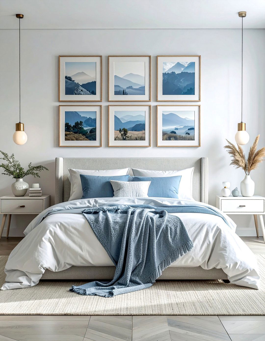 Symmetrical Bedroom Gallery - 30 photo wall ideas