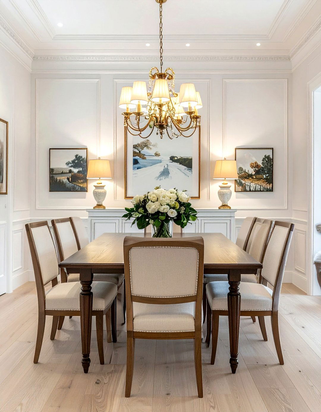 Symmetrical Dining Room Arrangement - 30 dining room design rules
