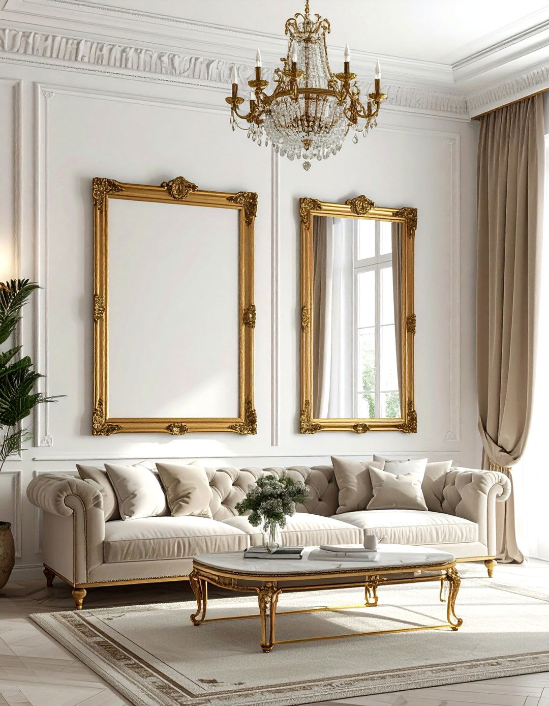 Symmetrical Frame Hanging - 30 frame arrangement ideas