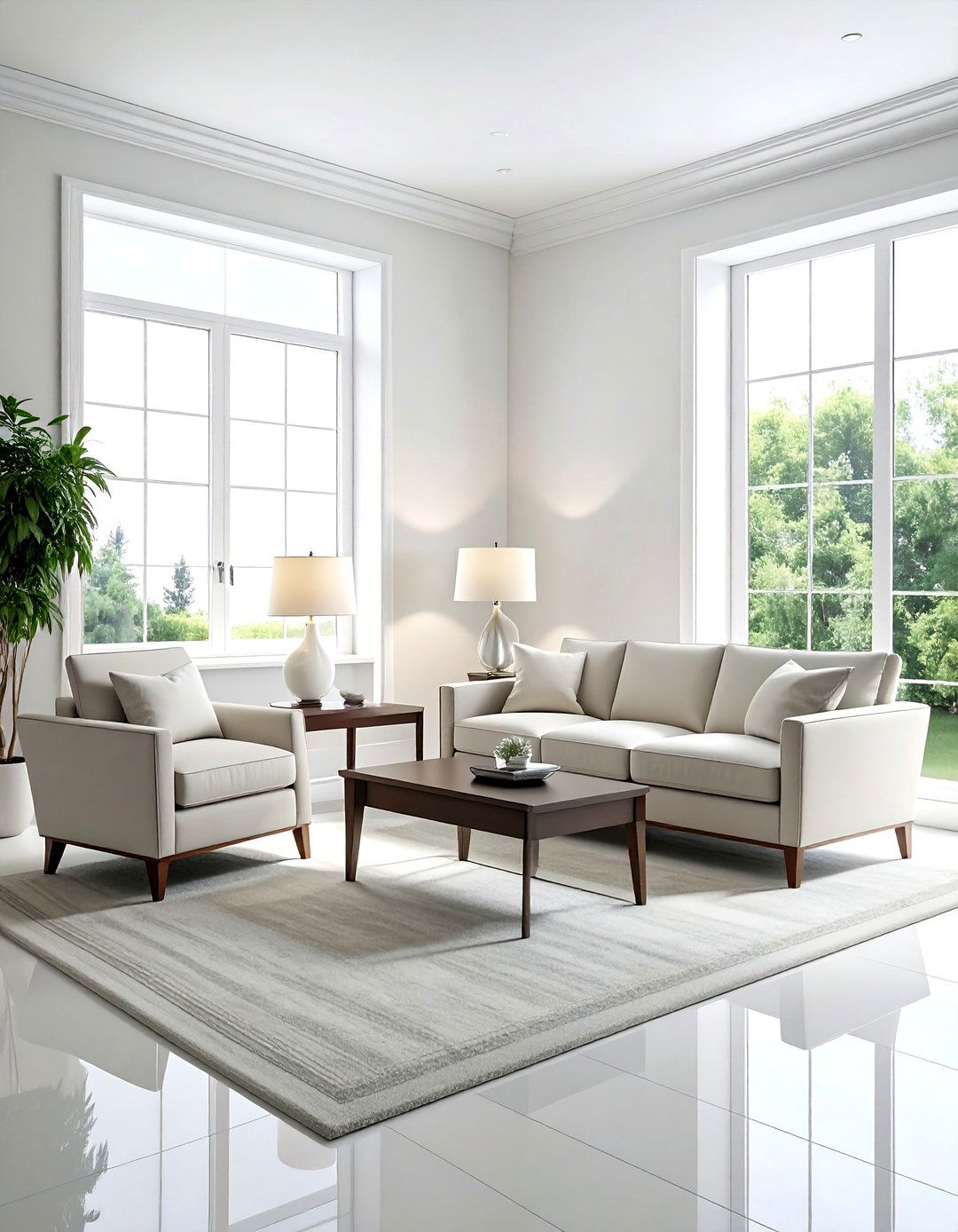 Symmetrical Furniture Layout - 30 transitional home decor ideas