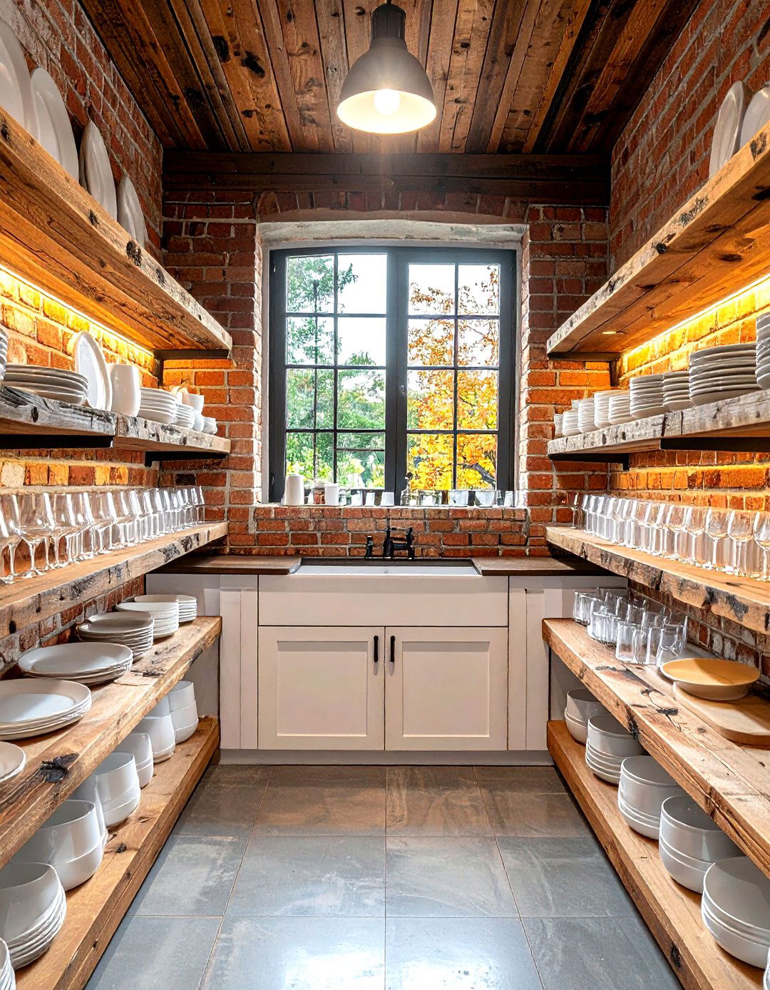 Symmetrical Open Shelving - 30 symmetrical kitchen ideas