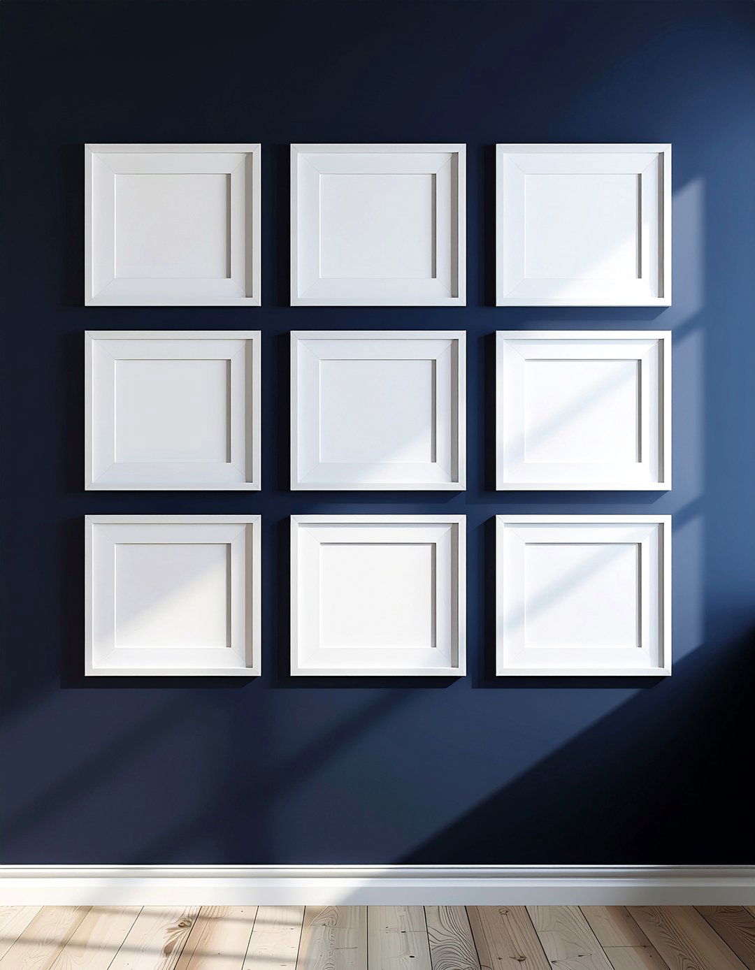 Symmetrical Photo Grid - 30 family photo decor ideas