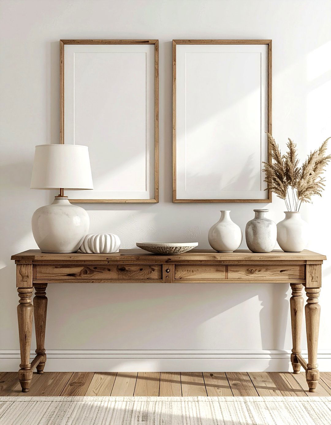 Symmetrical frame layout - 30 photo frame ideas