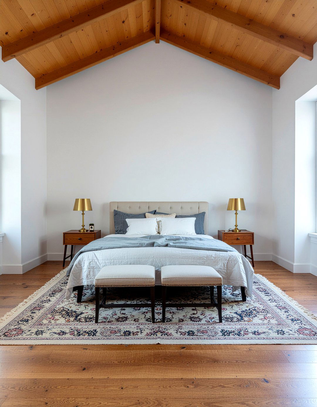 Symmetrical furniture layout - 30 Georgian bedroom ideas