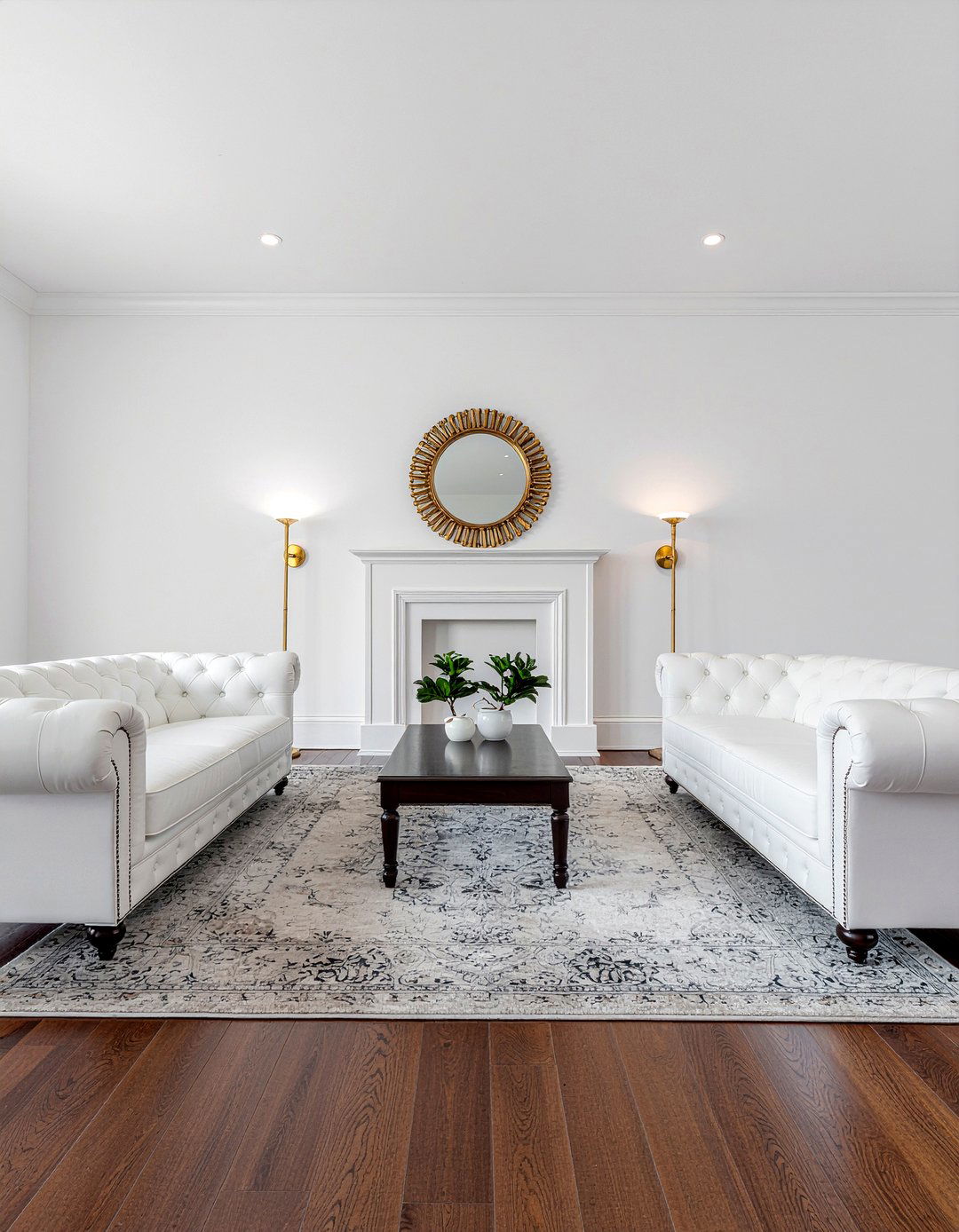 Symmetrical living room setup - 30 living room furniture arrangement ideas