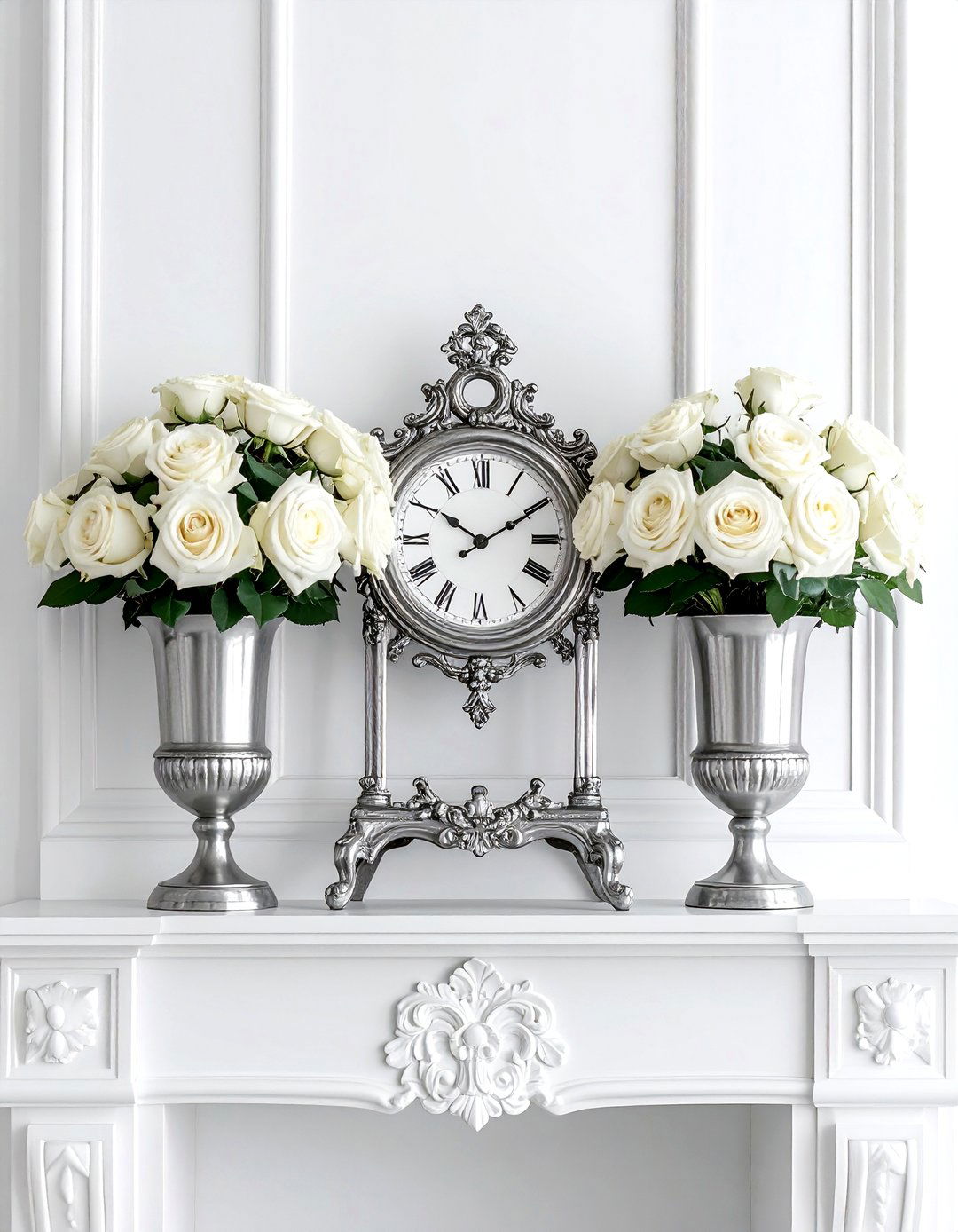 Symmetrical mantel styling - 30 mantel styling ideas