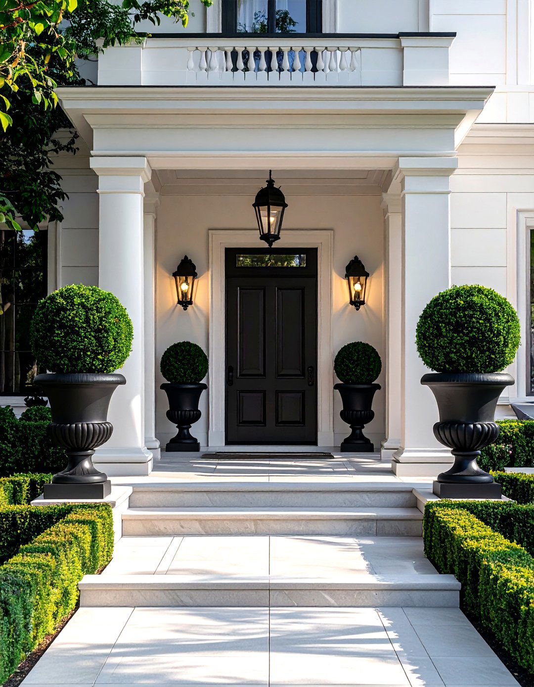 Symmetrical porch layout - 30 front porch decor ideas