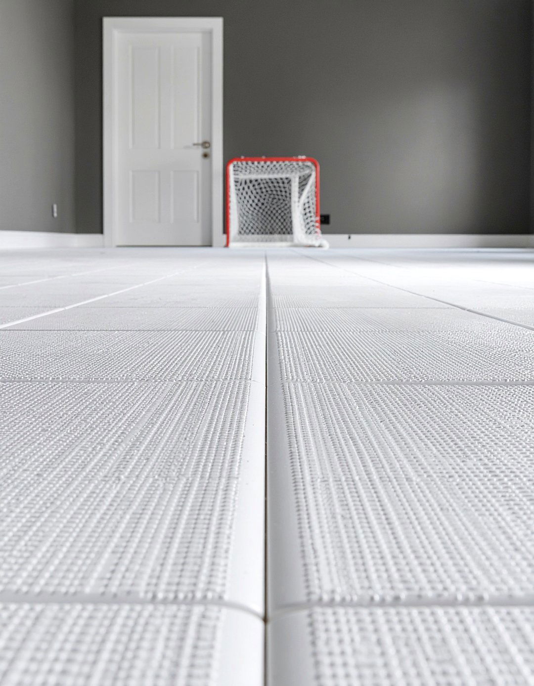 Synthetic ice floor tiles - 30 hockey bedroom ideas