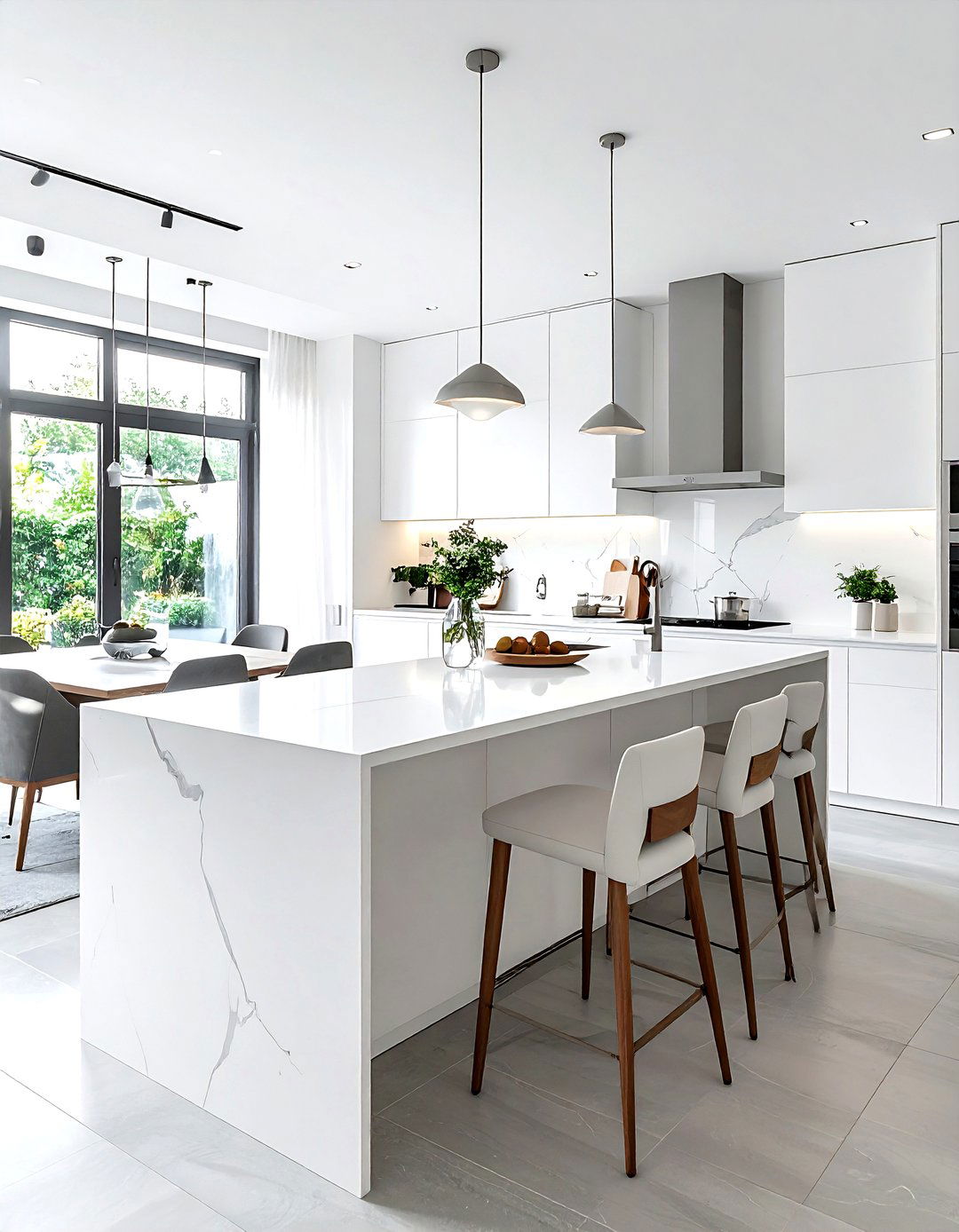 T Shaped Kitchen Island - 30 kitchen seating arrangements ideas