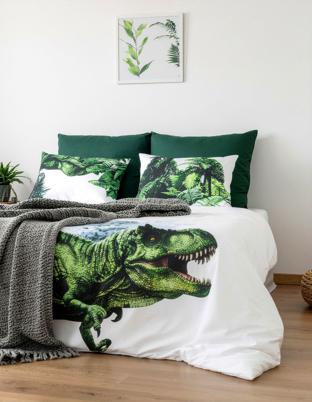 T rex Bedding Set - 30 dinosaur bedroom ideas