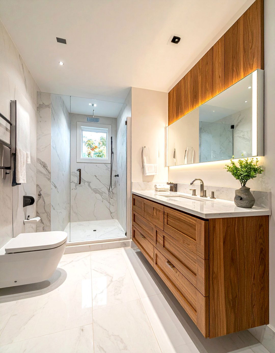 T shaped bathroom layout - 30 bathroom reconfiguration ideas