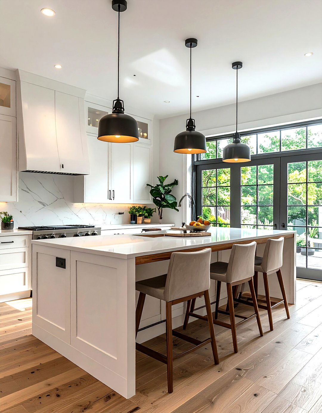 T shaped island configuration - 30 kitchen island ideas