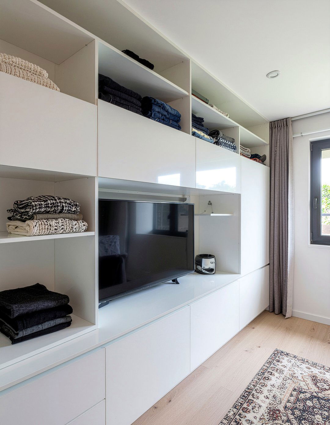 TV Built Into Wardrobe - 30 bedroom tv ideas
