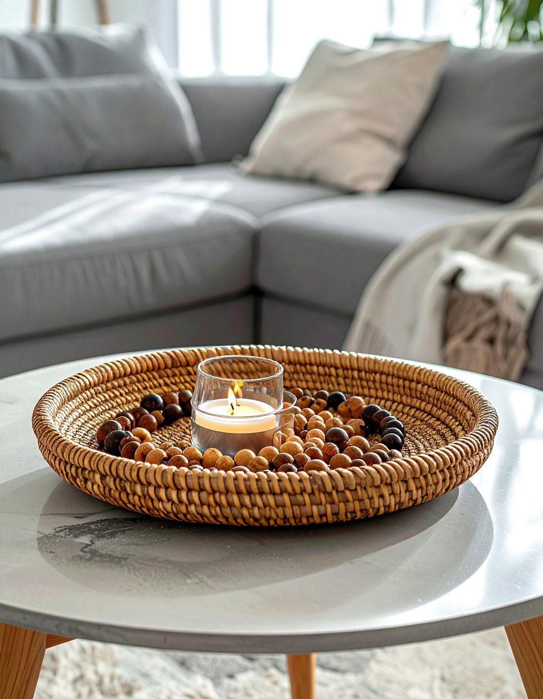 Tabletop Centerpiece Basket - 30 belly basket ideas