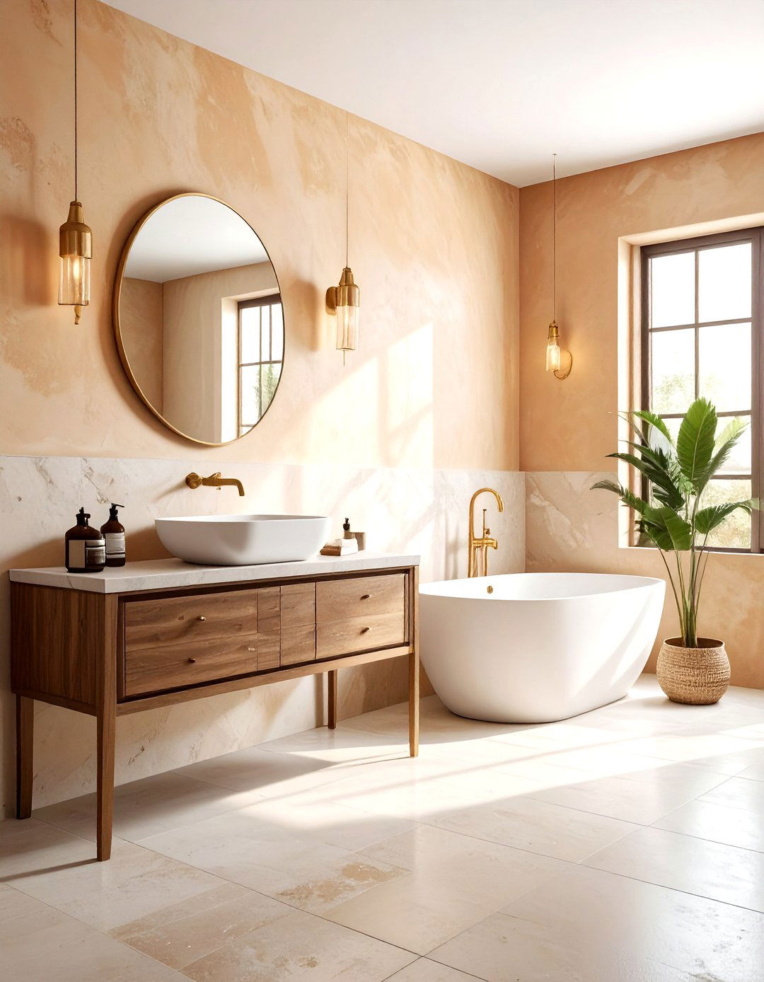 Tadelakt Wall Finish - 30 Moroccan home decor ideas