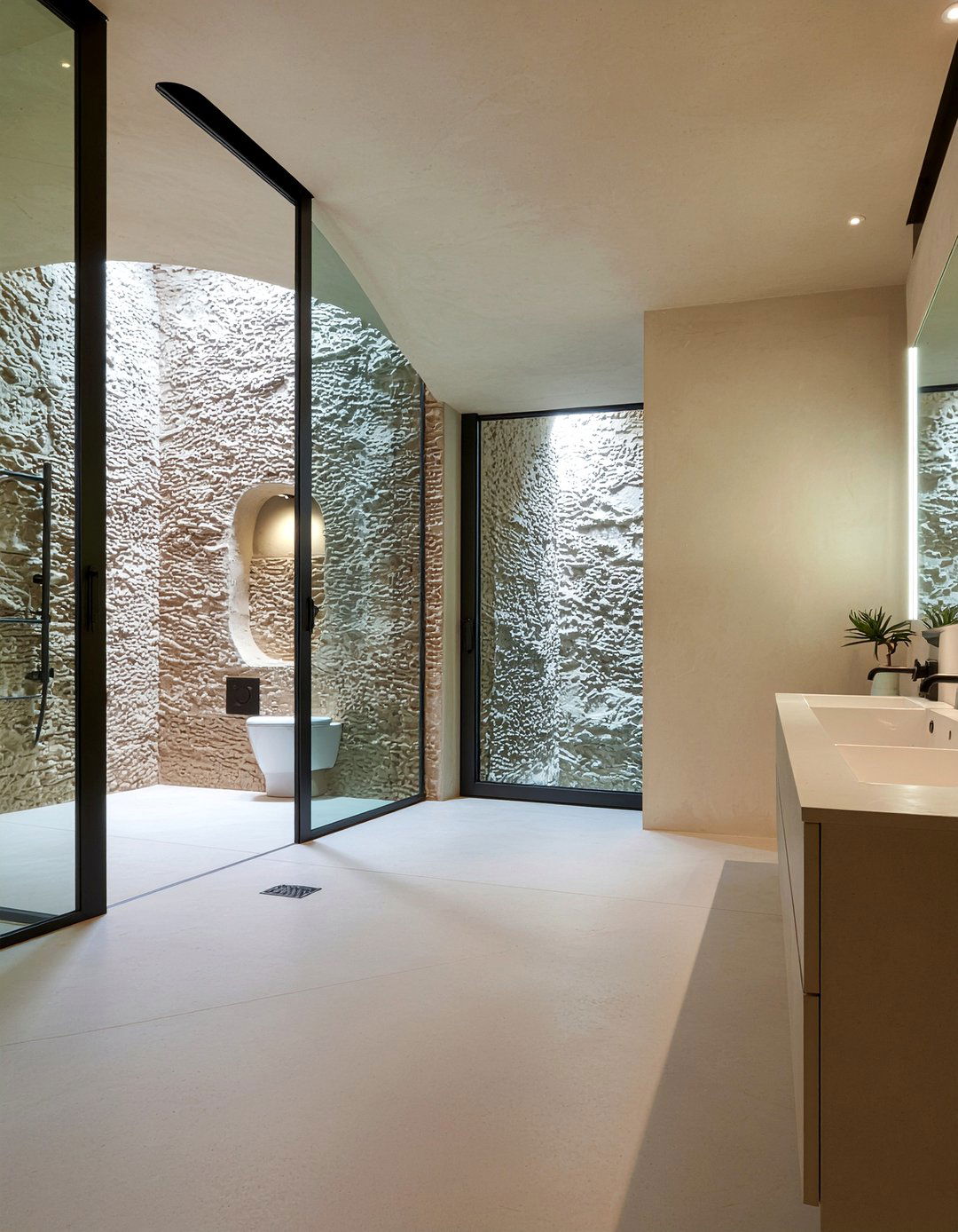 Tadelakt Wall Finish - 30 bedroom ensuite ideas