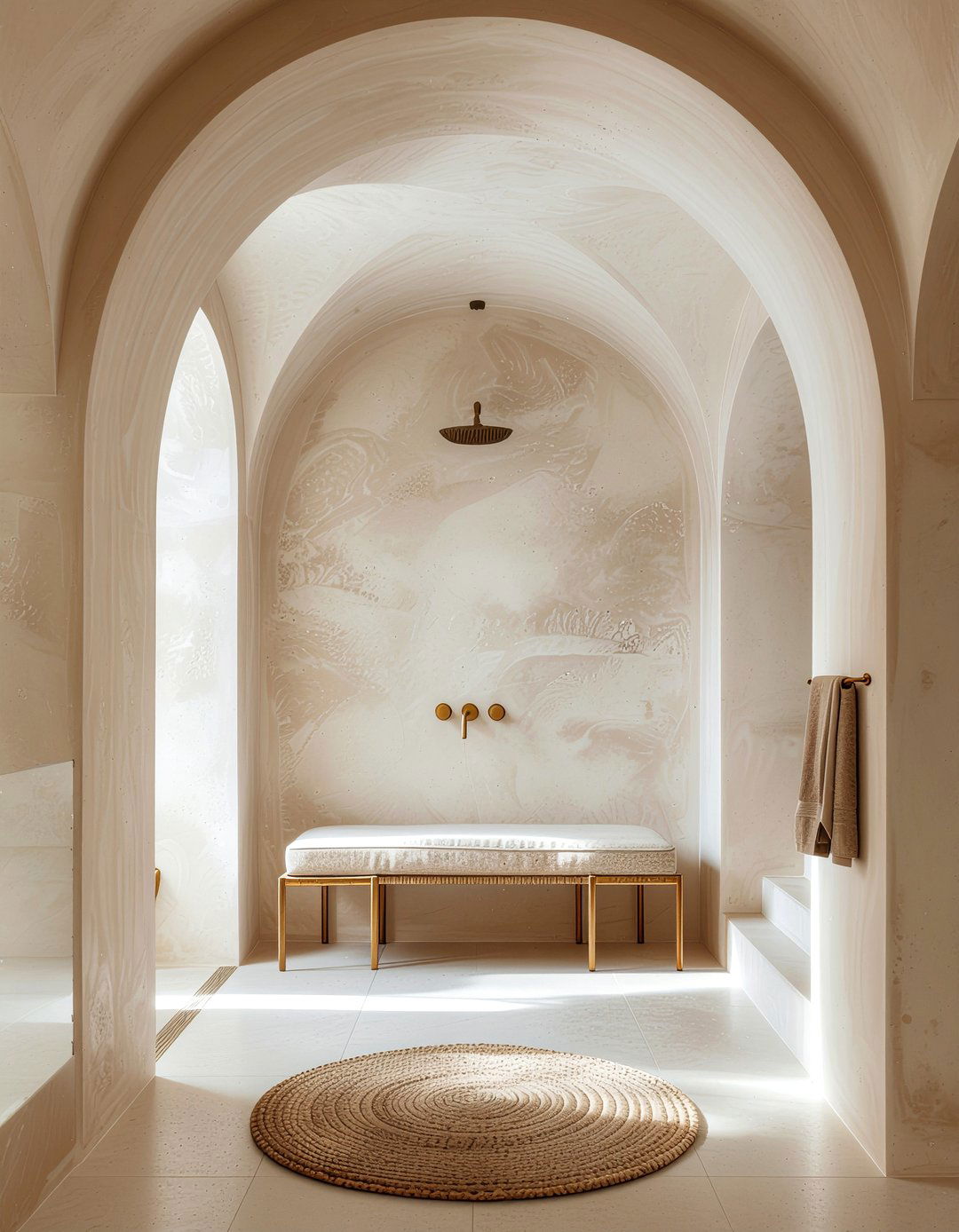 Tadelakt plaster bathroom finish - 30 bathroom textured wall ideas