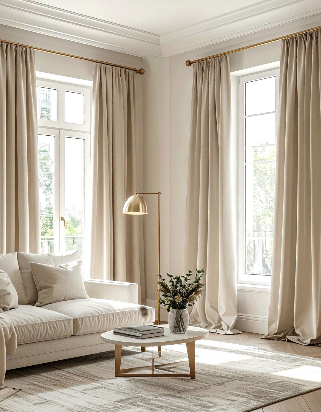 Tailored Window Curtains - 30 custom home decor ideas