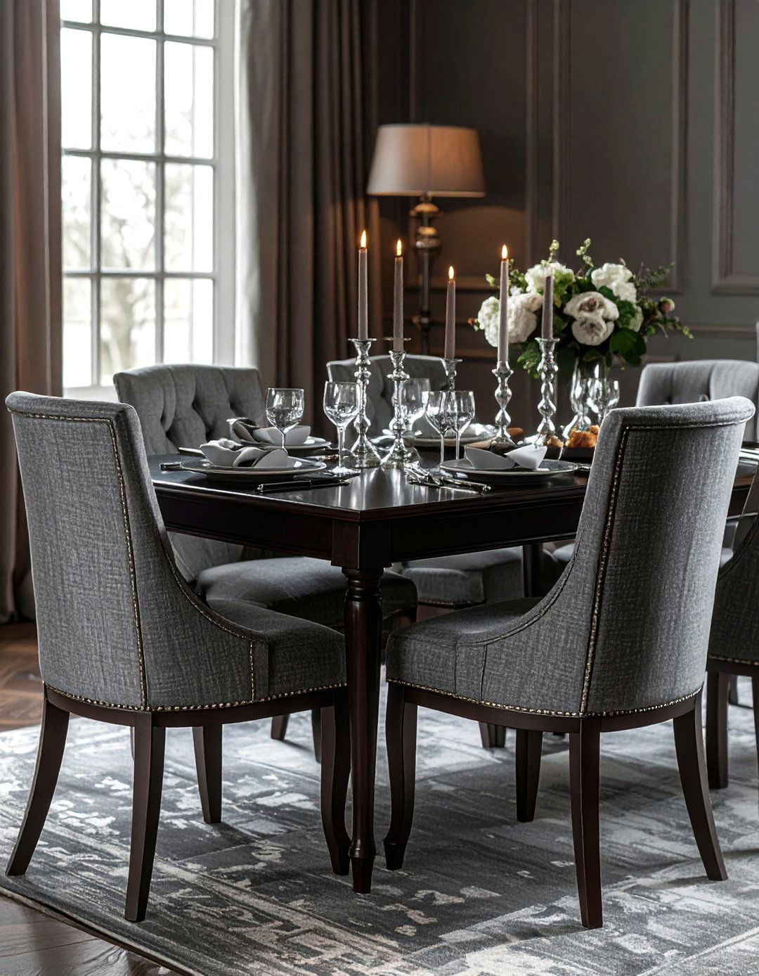 Tailored skirt dining chairs - 30 slipcovered dining chair ideas