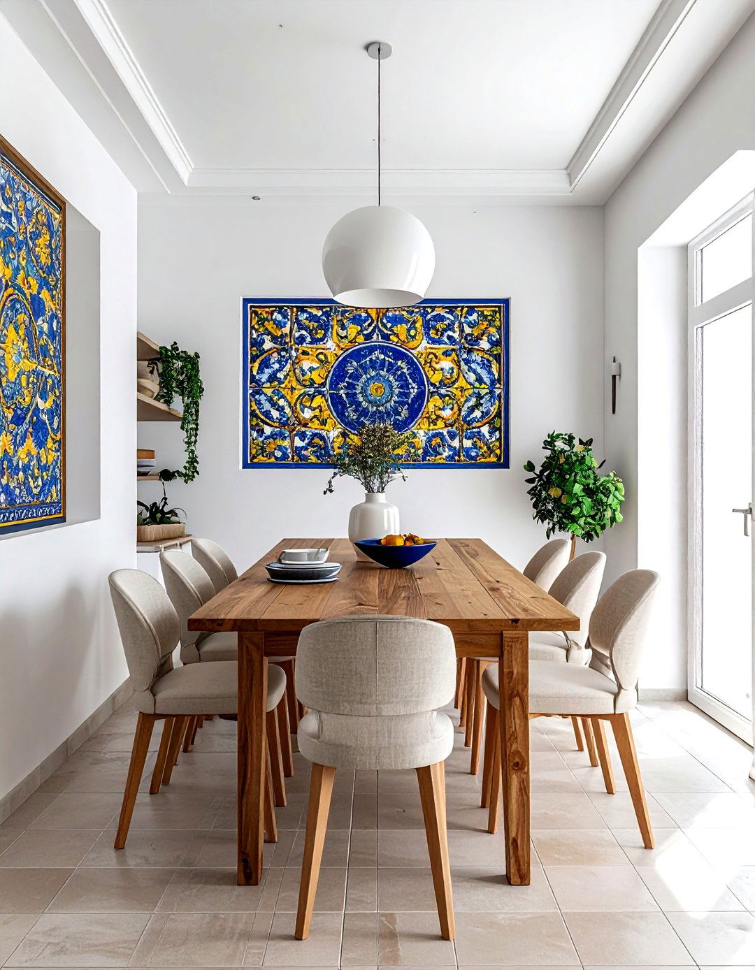 Talavera Tile Wall - 30 Spanish dining room ideas