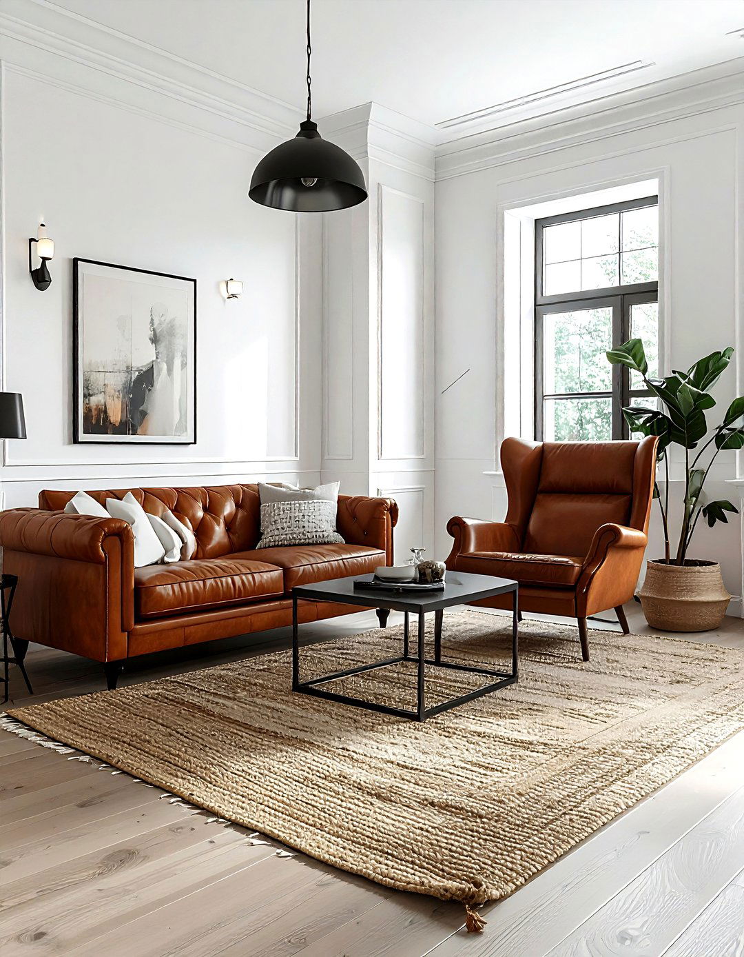 Tall Baseboard - 30 living room trim ideas