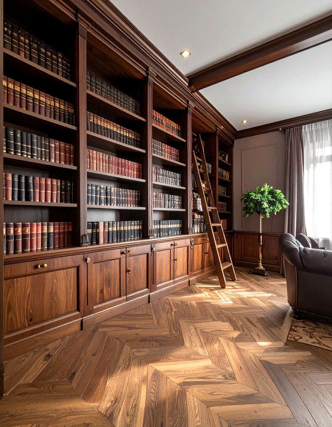 Tall Bookcase Wall - 30 decor scale ideas