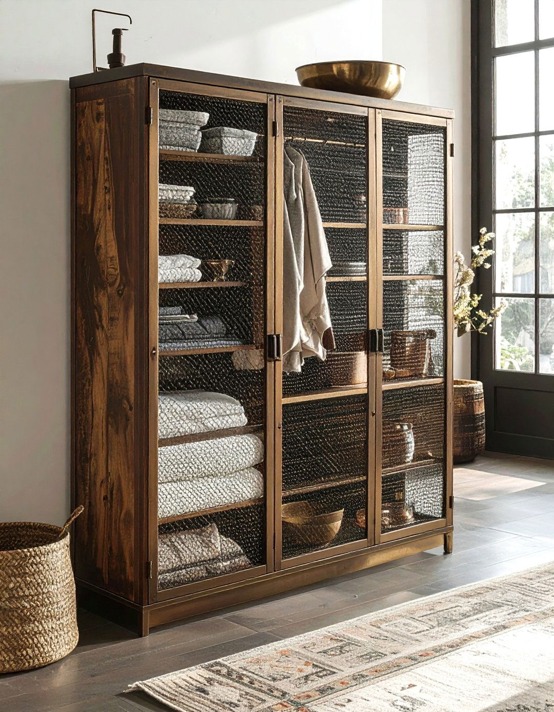 Tall Cabinet With Mesh Inserts - 30 tall cabinet kitchen ideas