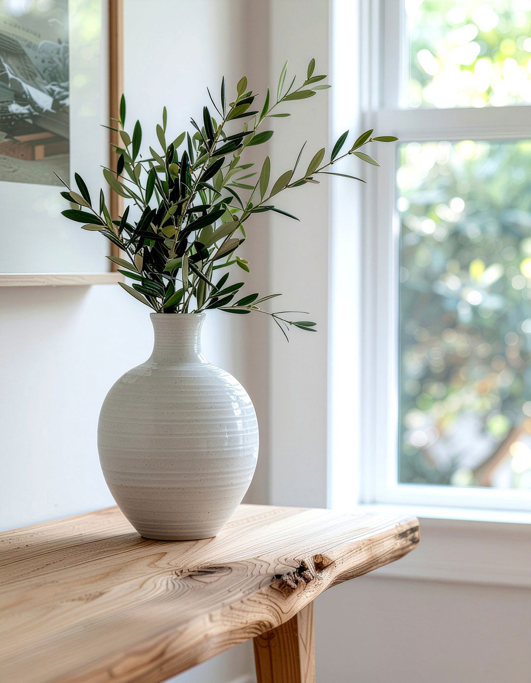 Tall Ceramic Vase - 30 entryway table decor ideas