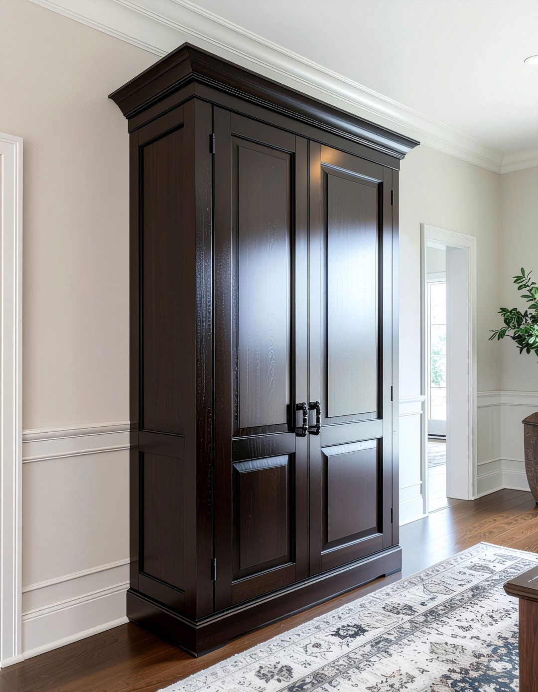 Tall Entryway Armoire - 30 entryway storage ideas