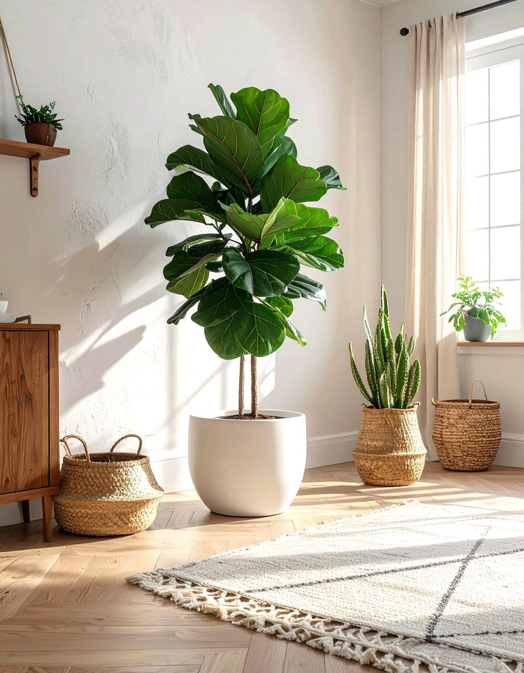 Tall Indoor Plant - 30 focal point dining room ideas