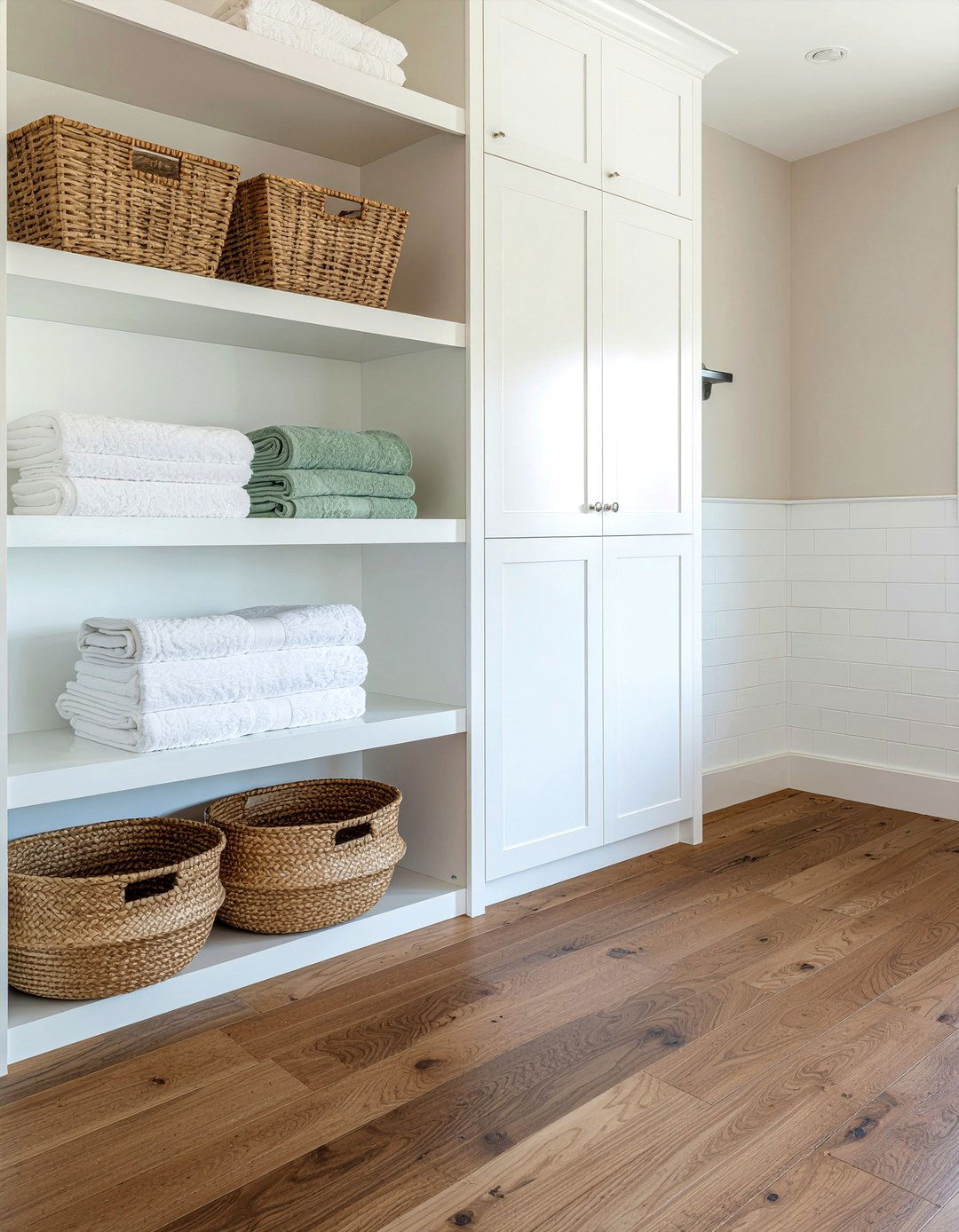 Tall Linen Cabinet - 30 bathroom cabinet ideas