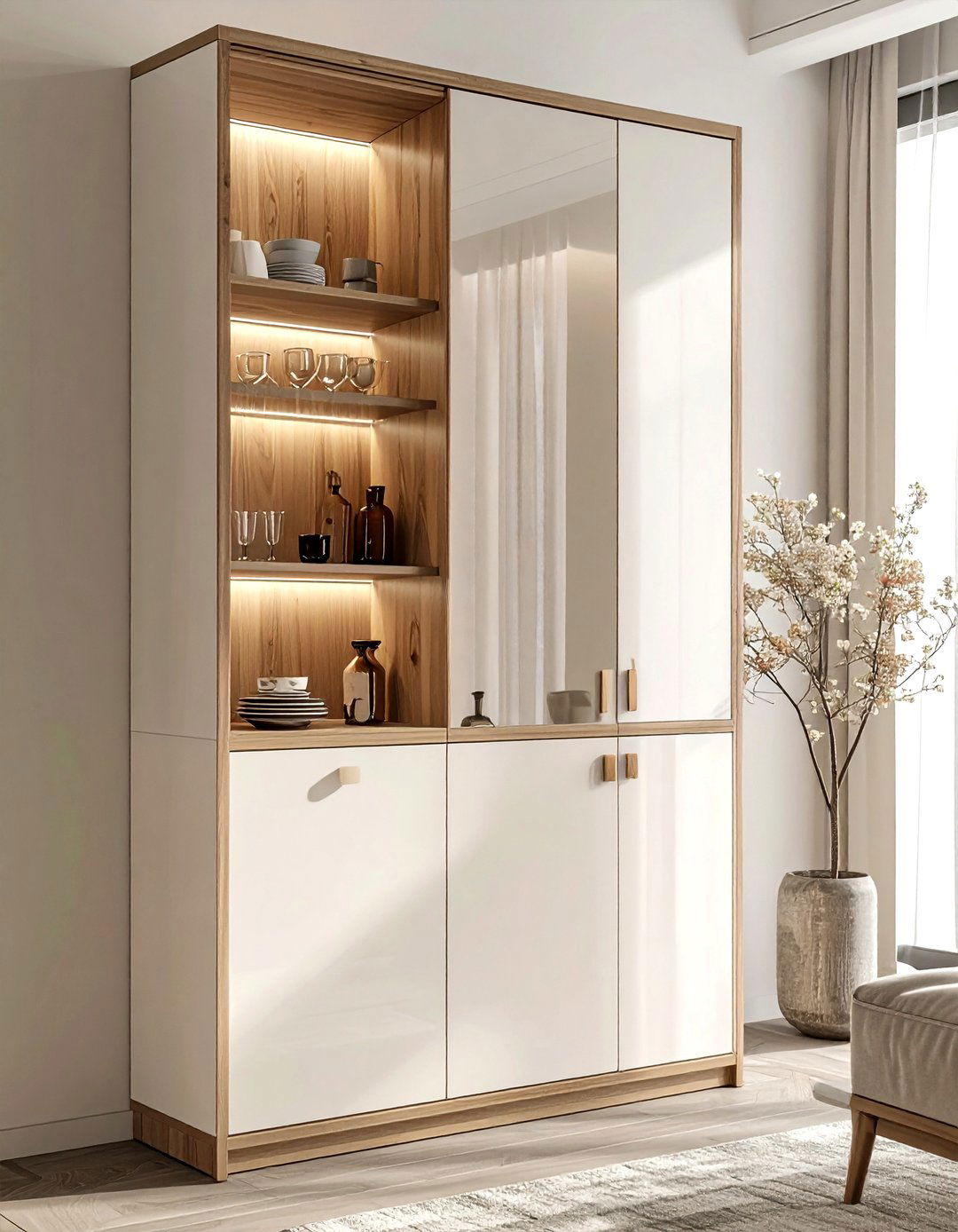 Tall Narrow Cabinet - 30 dining room display cabinet ideas