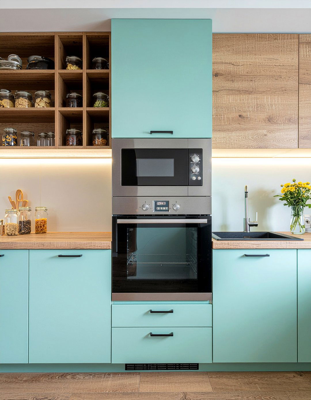 Tall Pantry Cabinet Microwave - 30 built-in microwave kitchen ideas