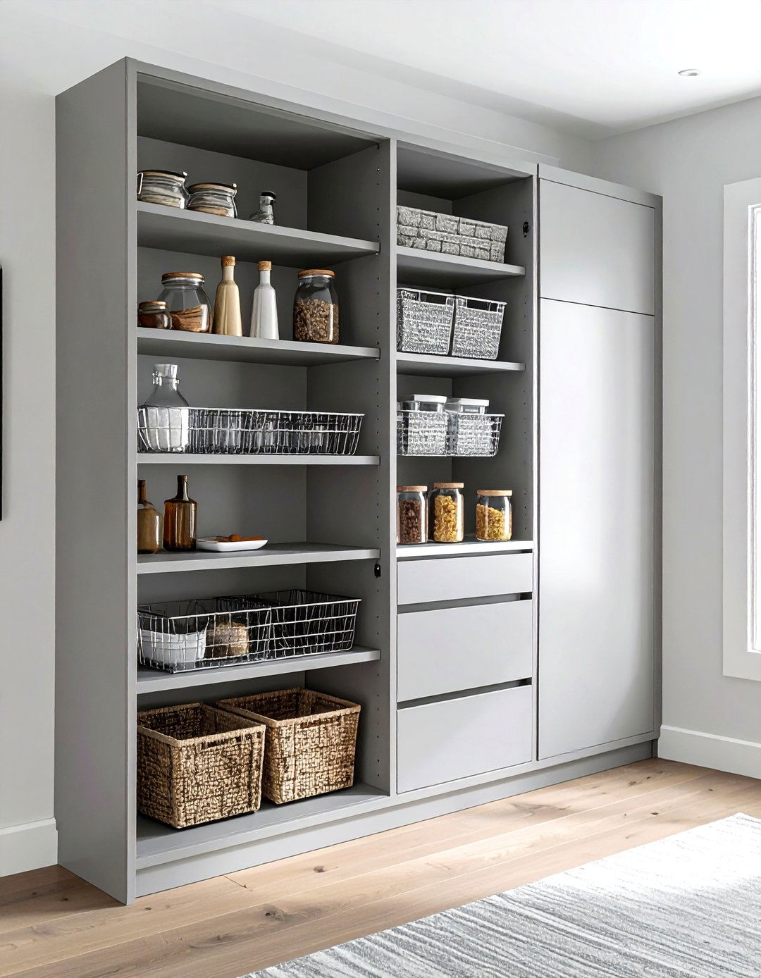 Tall Pull Out Pantry - 30 hidden pantry kitchen ideas