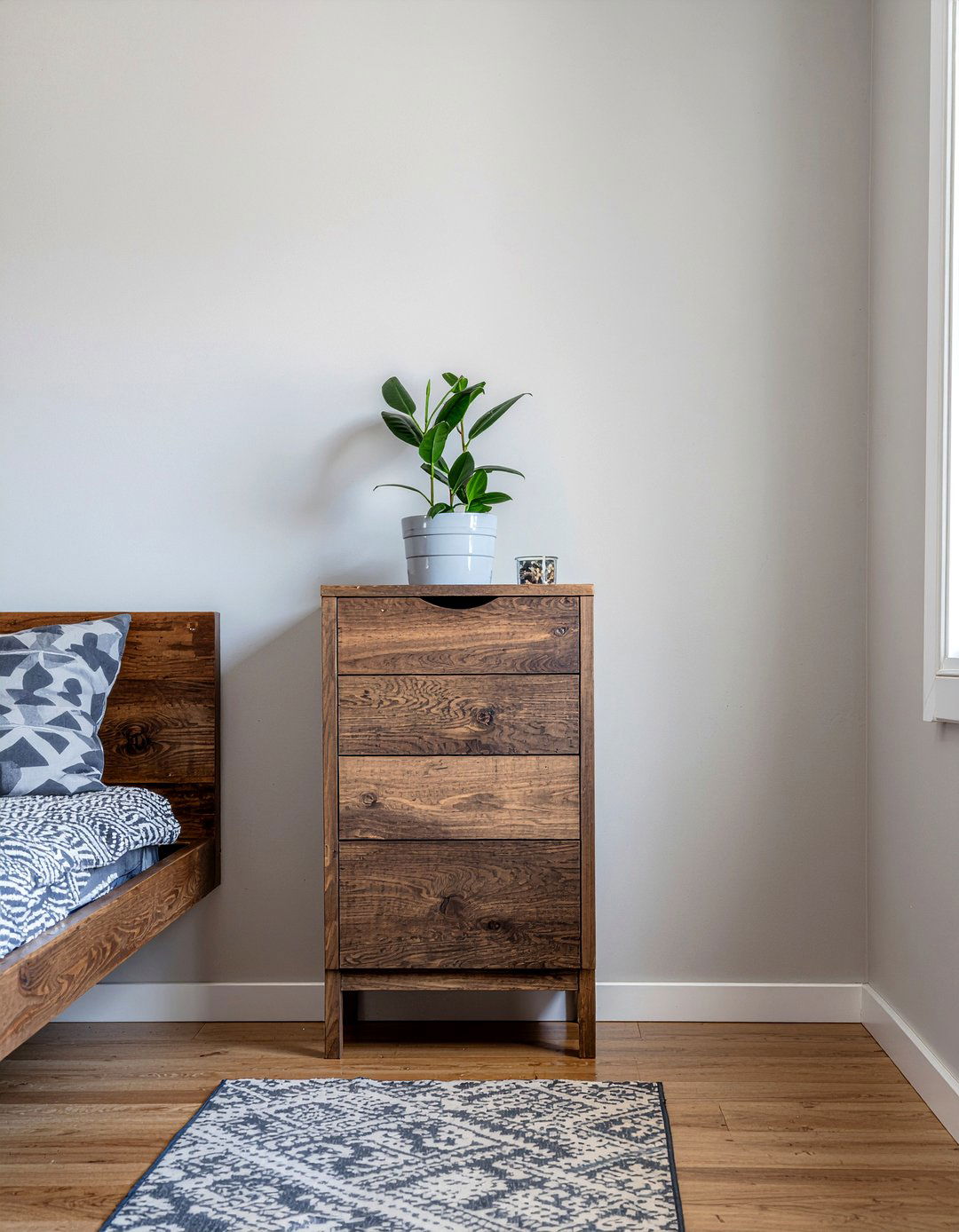 Tall Skinny Dresser - 30 bedroom small space solutions