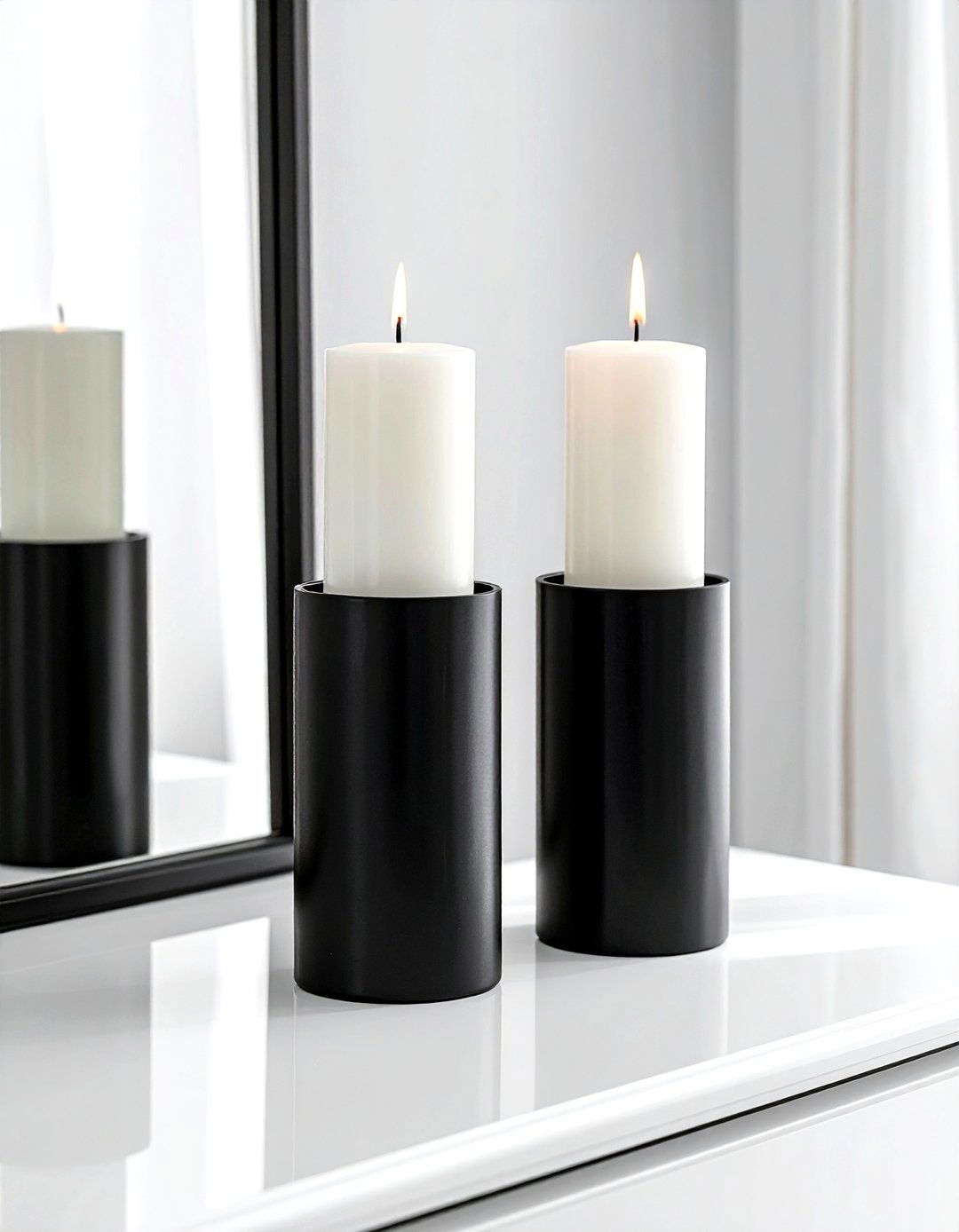 Tall Taper Candle - 30 dresser top styling ideas