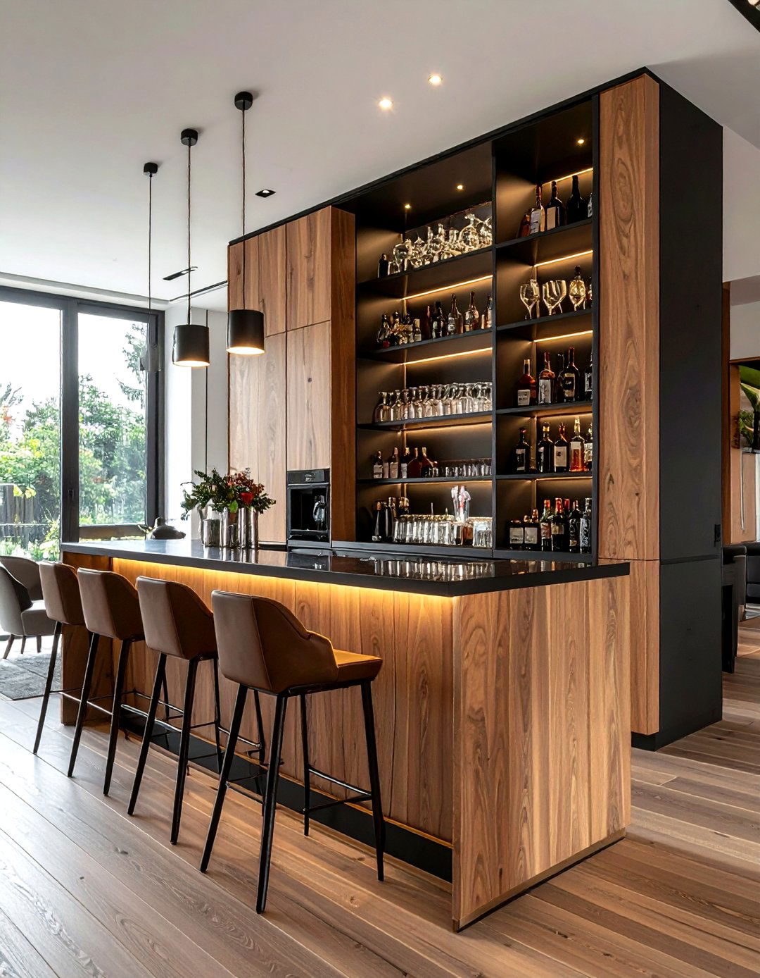 Tall bar cabinet - 30 dining room bar cabinet ideas