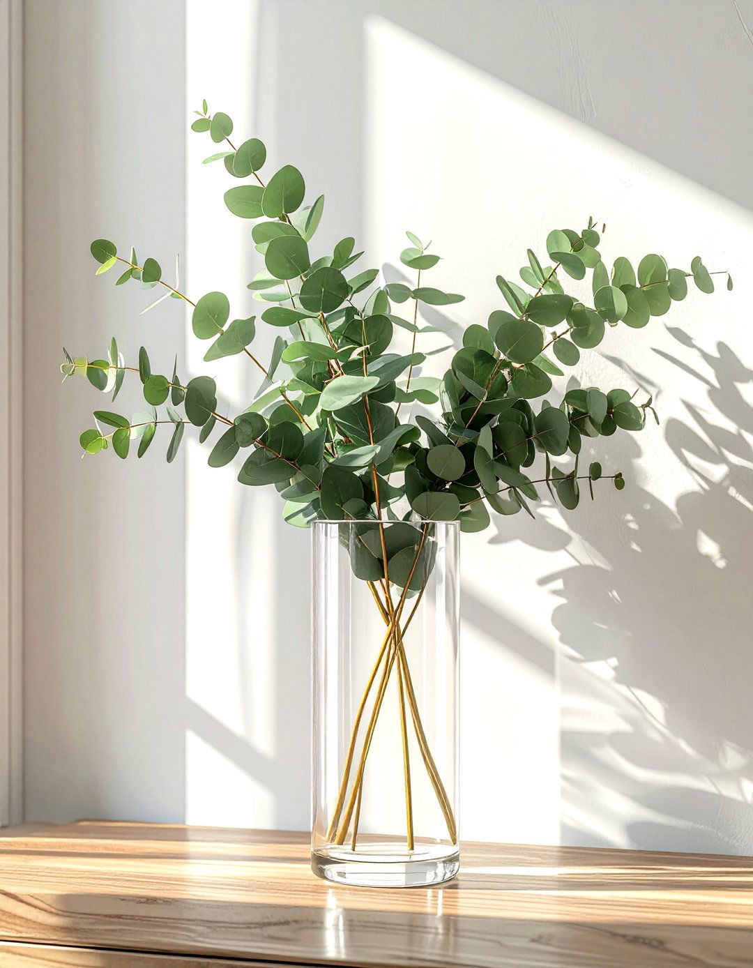 Tall glass vase entryway console - 30 vase ideas