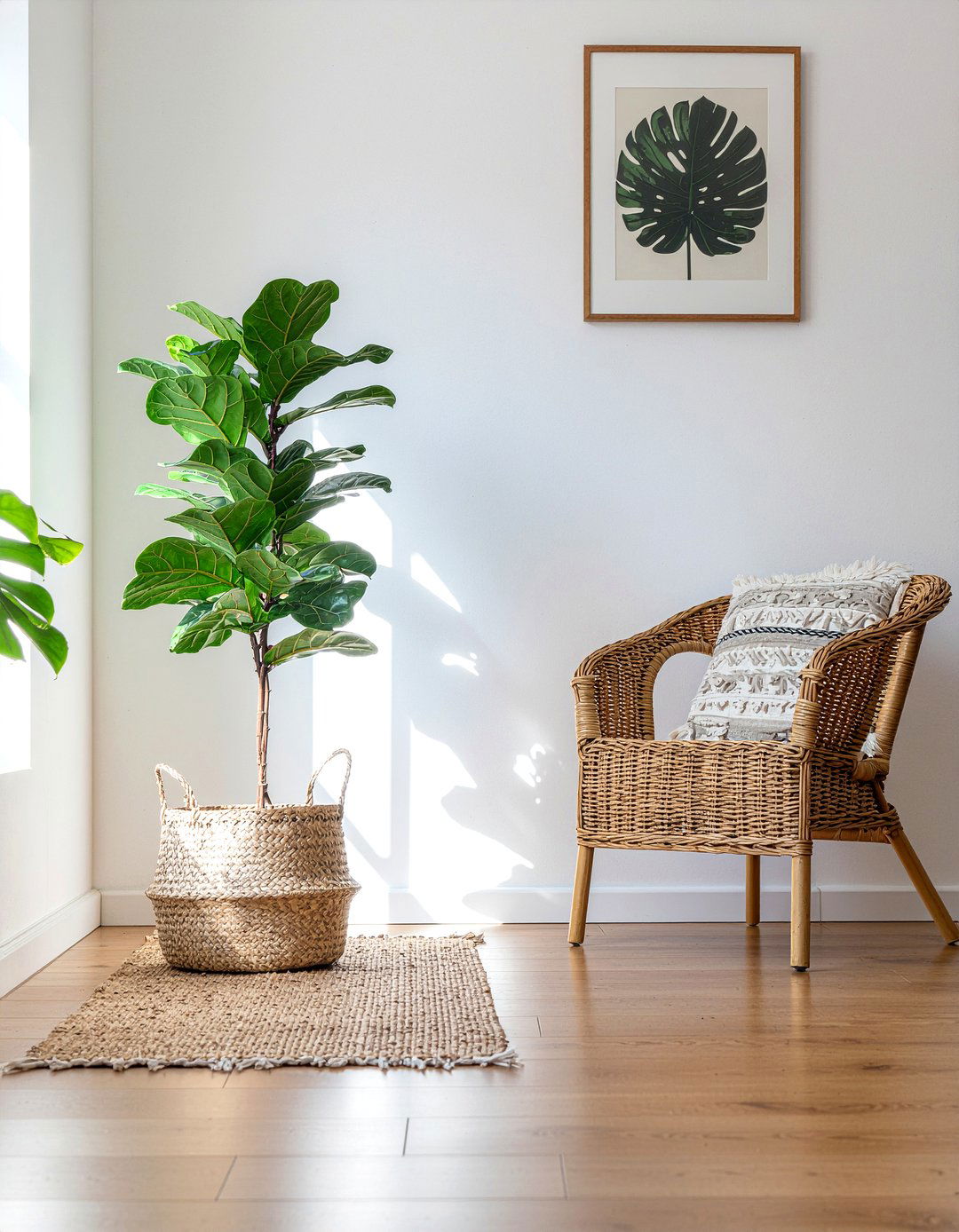 Tall indoor plants - 30 small living room ideas